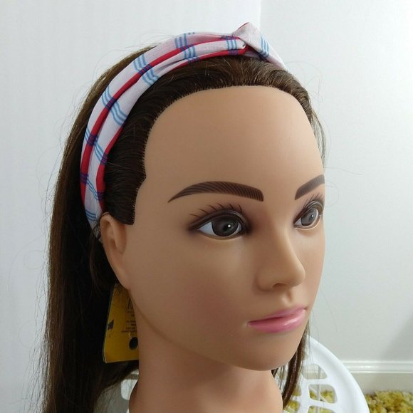Head Wrap Headband Americana Red White And Blue One Size - Picture 1 of 5